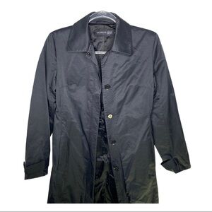 Kenneth Cole Black Sateen Trench